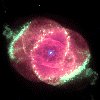 Hier befindet ein Astrophoto des Hubble Teloskops